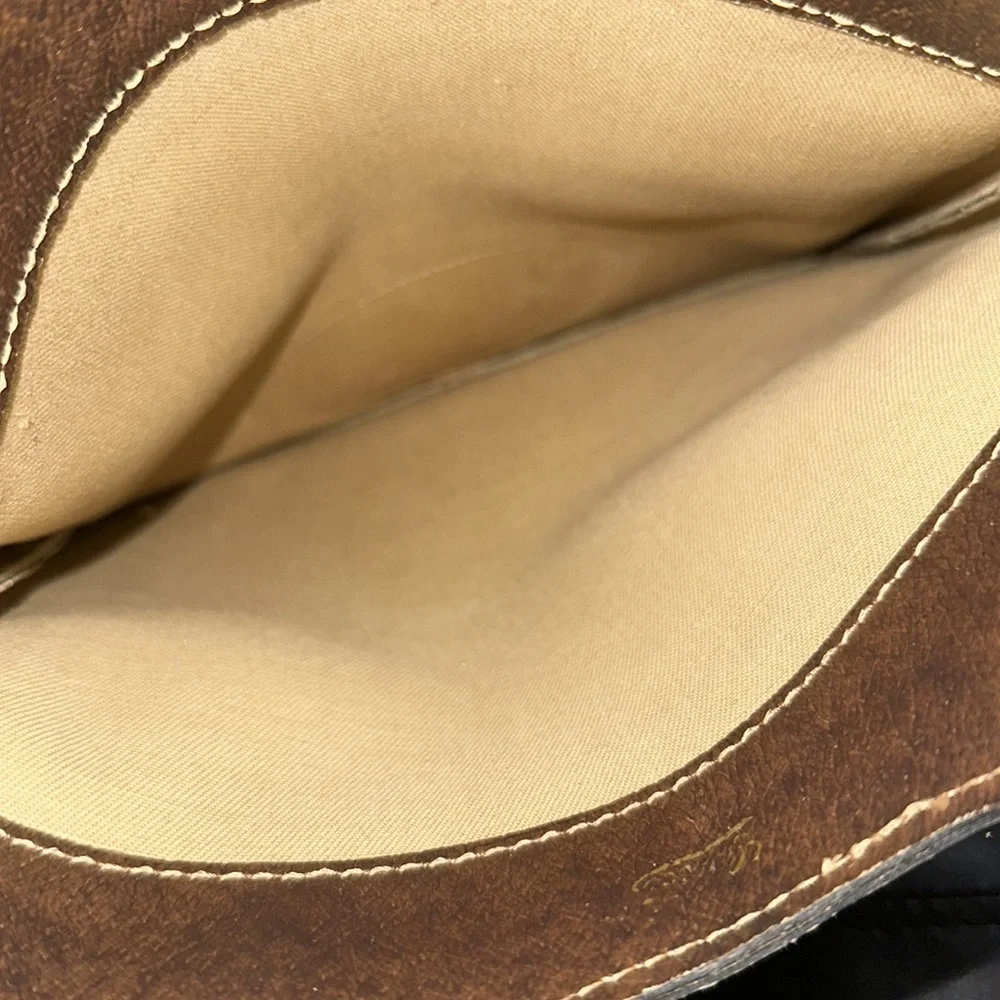 Gucci Tan and Brown Monogram Briefcase